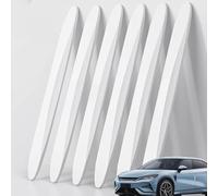 WHLYQF 6 pièces Protection Portiere Voiture pour Dacia Sandero III/Stepway, Voiture Bandes Anti Collision, Protection du Bord D'automobile Rétroviseur, B-White