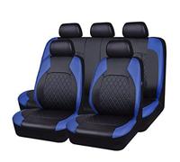 WHMH 9PCS Ensemble Complet Housses Siège pour Renault Laguna III Hatchback 2007-2015,Compatible Airbag Latéral,Cuir Housses Couvre Sieges,A/9pcs Set Blue