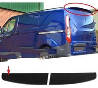 WHMH Becquets Arrière Voiture pour Transit Custom 2012-2019, Spoiler Toit Queue Coffre Arrière Lèvre Aileron Kit Carrosserie Noir Acrylonitrile butadiène styrène (ABS) Plastique noir Boulonnée