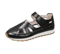 Whmowvn Chaussures orthopédiques pour femme - Chaussures de randonnée fermées - Chaussures de course creuses - Chaussures d'extérieur - Sangle réglable - Chaussures de sport à enfiler - Antidérapantes