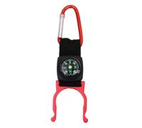 Whnbuij Anneau de support pour bouteille d'eau - Sangle avec boussole portable, clip pour accrocher une bouteille pour l'alpinisme, les voyages