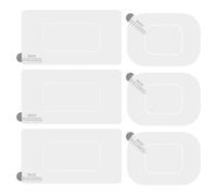 Whnbuij Autocollants pour Pare-Brise Dash Cam - Lot De 6 Adhésifs Statiques pour, Crochet Adhésif pour De Véhicule | Film D'écran Électrostatique Transparent pour Pare-Brise, Autocollants