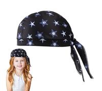 Whnbuij Bandana Pirata | Bandana pour cheveux - Bonnet respirant unisexe pour sport, cyclisme et fitness, anti-transpiration à porter sous le casque avec style, Un