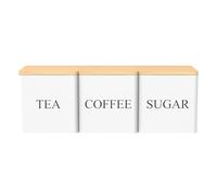 Whnbuij Boîte à Café,Lot de 3 bocaux de conservation de 500 ml pour aliments secs - Pots à sucre avec couvercles | Pour Maison, Cuisine, Plan de Travail, Étagères, Bureau, Camping-Car, Appartement,