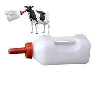 Whnbuij Bouteille de chèvre pour bébé, bouteilles de veaux et tétines, 2 l, bouteilles d'allaitement légères de vache, mangeoire au lait de chèvre avec poignée, pour bétails, veaux, agneaux