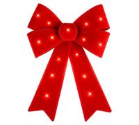 Whnbuij Christmas Red Glitter Bow - Illuminated Holiday Tree Decor
