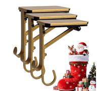 Whnbuij Christmas Stocking Holder - Heavy Duty Adjustable Mantel Hooks