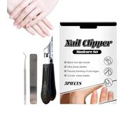 Whnbuij Coupe-ongles biseauté avec large ouverture et protection anti-éclaboussures, ciseaux à ongles avec design ergonomique | Pour personnes âgées, adultes, manucure, pédicure, ménage, voyage