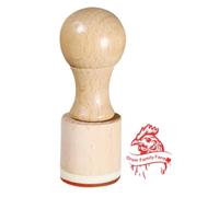 Whnbuij d'oeuf de poule, d'œuf, en caoutchouc pour œufs de poule, étiquettes pour œufs, tampons en bois, de ferme, marqueurs multifonctionnels