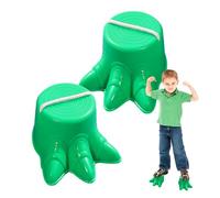 Whnbuij Échasses pour , échasses pour | Jouet d'échasses de marche pour 2 pièces | Jeu classique de pique-nique antidérapant en forme de pied de dinosaure Tasse de marche avec échasses
