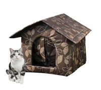 Whnbuij Feral Niche pour chat d'extérieur, lit chauffant imperméable et durable - Lit pour chats errants, maison d'hiver pour l'extérieur ou l'intérieur, facile à utiliser, abri d'hiver