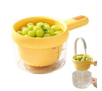 Whnbuij Fruit Washing Bowl - Double Layers Small Drain Basket