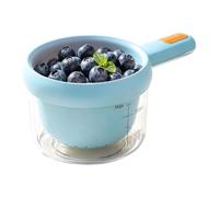 Whnbuij Fruit Washing Bowl with Strainer - Double Layer Small Drain Basket