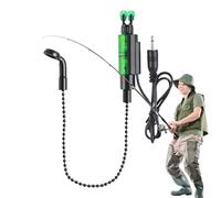 Whnbuij Indicateur d'alarme de Morsure de Canne à pêche, alarmes d'appât pour la pêche | Sonnettes d'alarme pour Canne à | Alarme de Poisson Portable Pratique pour la Nuit, Alerte sonore