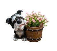 Whnbuij Jardinière à Motif de Chien - Pot de Fleurs d'intérieur avec Figurine de Chiot | pour Bureau Rebord de fenêtre Chambre Salon Appartement Bureau dortoir décoration intérieure