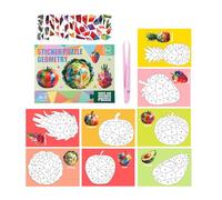 Whnbuij Livres de Puzzles Autocollants,Kit de Collage | Kit d'Autocollants 3D À Assembler Soi-Même,pour la Maison, l'École, Les Voyages, Éducatif, Garçons, Filles, Avion, Voiture, Noël,