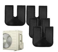 Whnbuij Lot de 4 coussinets anti-vibrations pour climatiseur, isolateur en caoutchouc silencieux pour climatiseur, unité extérieure