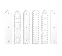 Whnbuij Lot de 6 modèles de portefeuille en cuir acrylique pour porte-clés faits à la main, outil de bricolage réutilisable pour le travail du cuir, les loisirs créatifs, les projets d'artisanat