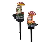 Whnbuij Lumière solaire champignon, lumière de champignon extérieur - Éponge solaire LED Lumières | Éclairage paysager Décorations, Panneau de route de pelouse, Allée, Patio
