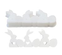 Whnbuij Moule en silicone pour la fabrication de lapins de Pâques | Moulage de figurines d'animaux mignons pour débutants, décoration de vacances pour la famille, les amis