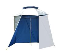 Whnbuij Parapluie d'ombre, portable, tente de plage, semi-circulaire, imperméable, protection UV, pour protection solaire et contre la pluie, 5,46 m, Siehe Beschreibung