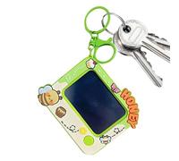 Whnbuij Petit carnet de dessin animé pour tout-petits | Petit bloc de dessin animé avec porte-clés - Sac à dos, planches à dessin, décorations à suspendre pour amis et famille