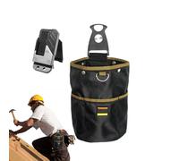 Whnbuij Petit sac à outils de charpentier à la taille, petite pochette utilitaire pour le travail du bois, poches de charpentier, organisateurs de construction avec dégagement rapide pour femme, homme