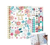 Whnbuij Planificateur budgétaire - Carnet de planification financière, livre de budget mensuel de 22,9 x 17,8 cm, organiseur de factures non daté pour adultes, livre de compte 2024