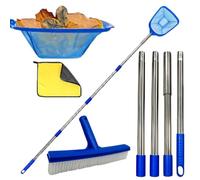 Whnbuij Pool Skimmer Net Fine Mesh Cleaner with Adjustable Pole