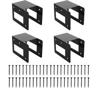Whnbuij Rack d'incendie en bois | Kit de rack de chariot à bois 4 pièces - Poudre Stack Espacement pour Porches d'intérieur Garage Filance Bonfires Enfants