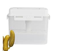 Whnbuij Récipients À - Boîte À Hermétique 4/5 L, Récipient De Fermentation Press | Récipient De Stockage De Fermentation Press Avec À 4 Côtés, Cuve De Fermentation De
