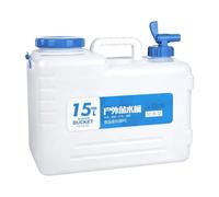 Whnbuij Réservoir d'eau pour camping - Conteneur d'eau de 15 litres imperméable, rangement de potable avec robinet et poignée, pour activités de plein air, randonnée, pique-nique, plage, jardin