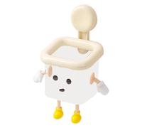 Whnbuij Robot de rangement à ventouse | Organiseur de salle de bain de dessin animé - Étagère avec sortie d'eau inférieure pour brosse à dents, cosmétiques, articles divers, maison, cuisine, évier