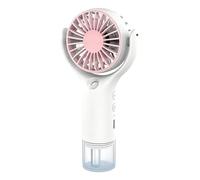 Whnbuij Ventilateur portable avec nébulisation, nébuliseur refroidissant rechargeable USB avec 3 vitesses, ventilateur portable d'extérieur | pour extérieur, plage, voyage, camping, jardin, sport