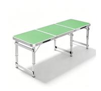 Whnoorher Table de Camping Pliante, Table à tréteaux Portable Robuste avec poignée de Transport, Tables Utilitaires en Aluminium pour 2 à 6 Personnes, Facile à Plier
