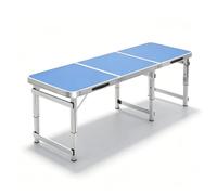 Whnoorher Table Pliante portative en Aluminium | Table de Pique-Nique Utilitaire extérieure avec 3 hauteurs réglables | Conception Robuste et Stable | Tables de Travail