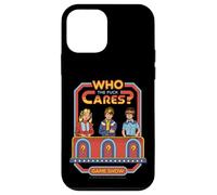 Who Cares Game Show Sarcastic Vintage Funny Adult Humor Coque pour iPhone 12 Mini