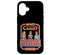 Who Cares Game Show Sarcastic Vintage Funny Adult Humor Coque pour iPhone 16