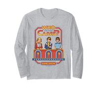 Who Cares Game Show Sarcastic Vintage Funny Adult Humor Manche Longue
