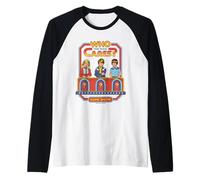 Who Cares Game Show Sarcastic Vintage Funny Adult Humor Manche Raglan