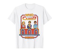 Who Cares Game Show Sarcastic Vintage Funny Adult Humor T-Shirt