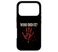 Who Did It ? Murder Mystery Dinner Crime Scene Party Coque pour iPhone 17 Pro