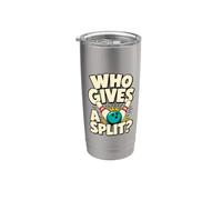 Who Gives A Split Bowling League Humour Gobelet isotherme en acier inoxydable double paroi