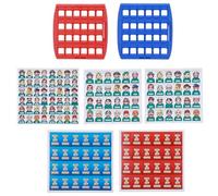 Who is It Jeu de société Classique Amusant interactif pour la Famille, Jouet éducatif pour Enfants, Jeu de devinettes pour Les Parents, matériau ABS de qualité, Design coloré,