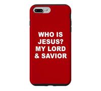 Who is Jesus? My Lord & Savior - Christian Faith Baptism Red Coque pour iPhone 7 Plus/8 Plus