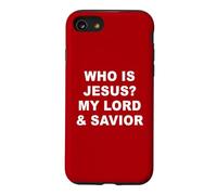 Who is Jesus? My Lord & Savior - Christian Faith Baptism Red Coque pour iPhone SE (2020) / 7/8