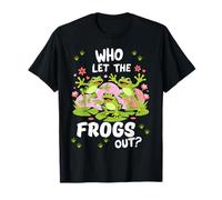 Who Let The Frogs Out Shirt Funny Frog Lovers T-Shirt