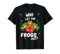 Who Let The Frogs Out Shirt Funny Frog Lovers T-Shirt