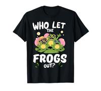 Who Let The Frogs Out Shirt Funny Frog Lovers T-Shirt