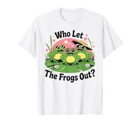 Who Let The Frogs Out Shirt Funny Frog Lovers T-Shirt